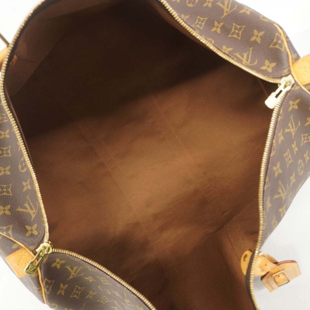 LOUIS VUITTON Brown Monogram Keepall 55 Boston Bag - Picture 4 of 16